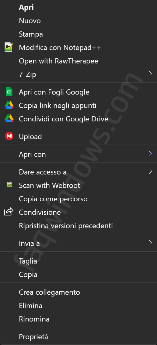 Ripristinare il vecchio menu contestuale in Windows 11 - FAQ WINDOWS
